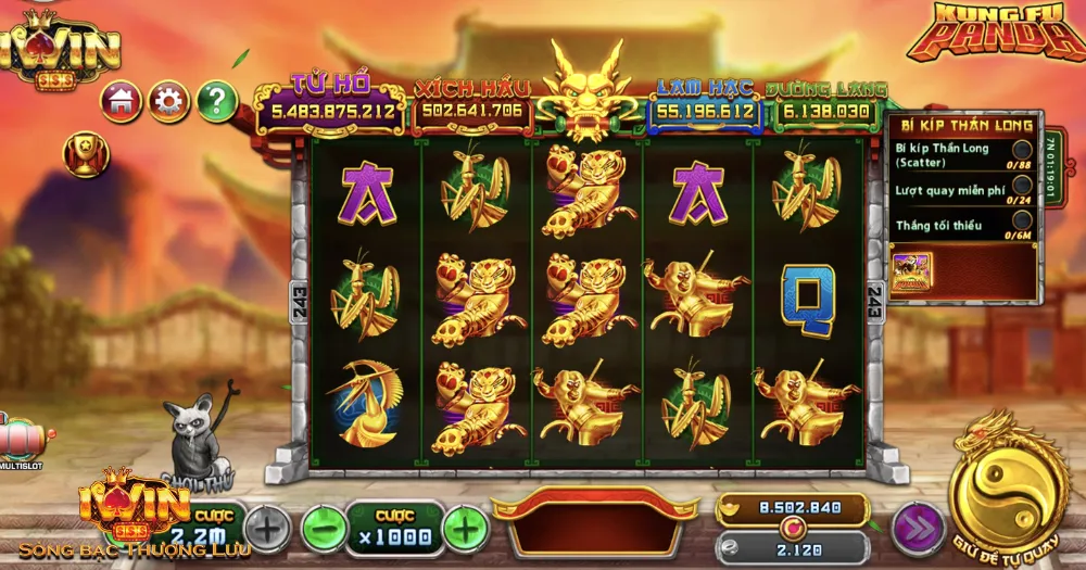 Vì sao nên chọn Quay slot Kungfu Panda iWin thay vì các game slot khác?